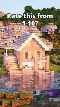 The best cherry house build.✨🩷 (#1) #minecraft #shorts #ytshorts #trending #viral #viralvideo #fyp