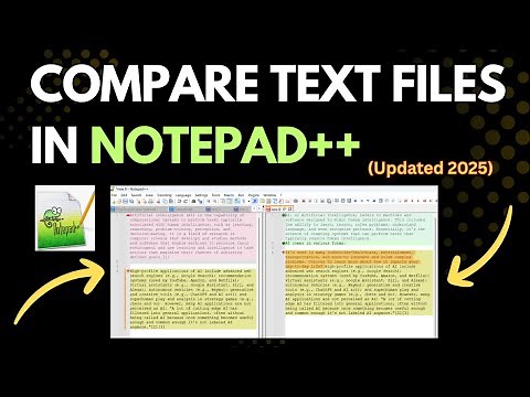 Comparing text files in NotePad++ || Quick and Easy way to compare text files