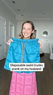 I Pranked My Husband With Dissolvable Swim Trunks!