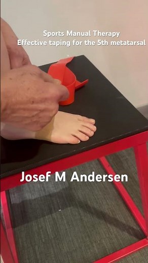 Taping for 5th metatarsal