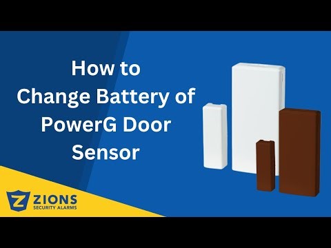How to Change Battery of PowerG Door Sensor