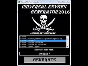 Windows 7 Universal Key Generator