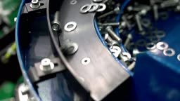 The screw manufacturing process.