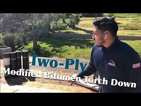 STEP by STEP How to do two ply Modified Bitumen Torch Down ROOFING INSTALLATION