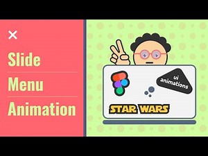 Figma tutorial: Slide In Menu Animation | FIgma interactive components