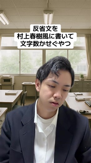 村上春樹風反省文で文字数稼ぐ方法