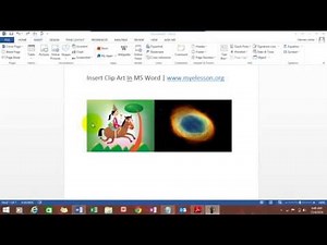 Insert ClipArt IN MS Word