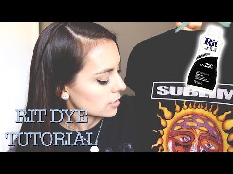 DYEING CLOTHES BLACK! | RIT DYE TUTORIAL