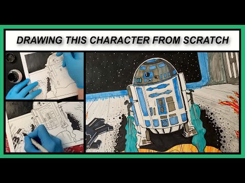 Drawing This Character From Scratch: R2-D2 With Rockets