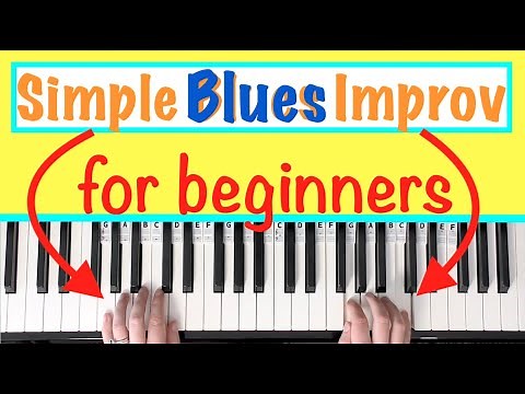 Simple Easy Blues Piano Tutorial | Improv