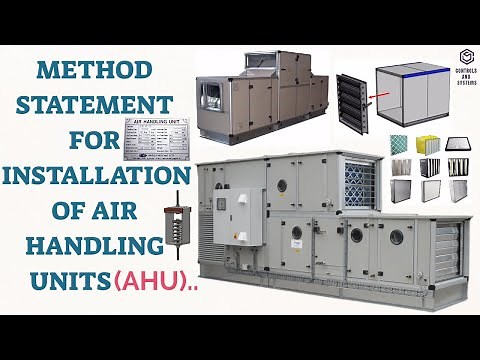 How to Install an Air Handling Unit (AHU) 🚧| Complete Method Statement Guide📋