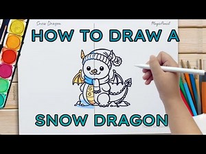 How to Draw a Snow Dragon