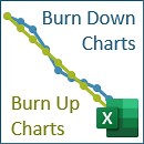 Excel Project Management Burn Down and Burn Up Charts • My Online Training Hub