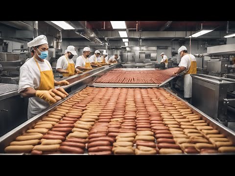 How Hot Dogs are Made in a Factory | Inside the Hot Dog Production Process