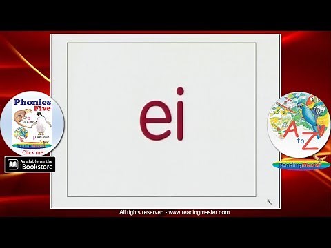 "ei" has three sounds in English