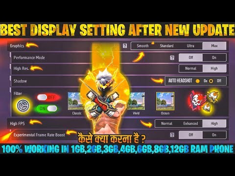Display Setting Free Fire After New Update 🔥| Pro Player display Setting | Free Fire New Setting