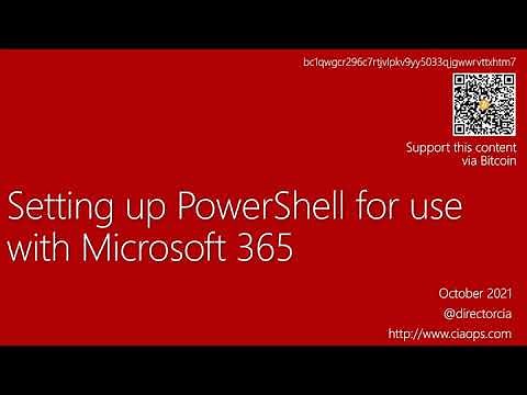 Setting up PowerShell for use with Microsoft 365