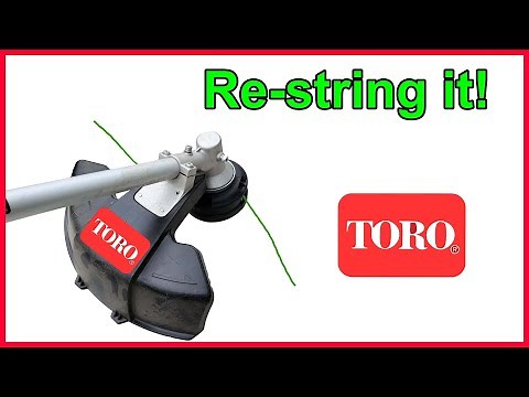 How to replace reload string on TORO 60V Max string trimmer - TWO METHODS!