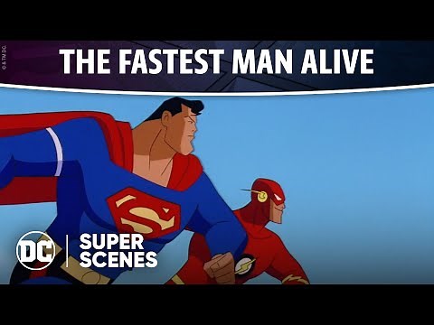 Superman: The Animated Series - Racing The Flash | Super Scenes | DC