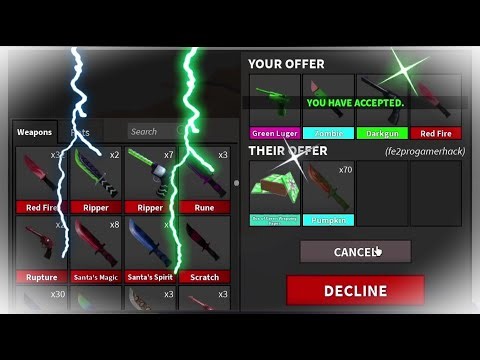 Trading montage #142!! (Mm2 roblox!)