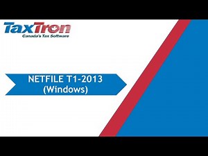 How to NETFILE using TaxTron for Windows