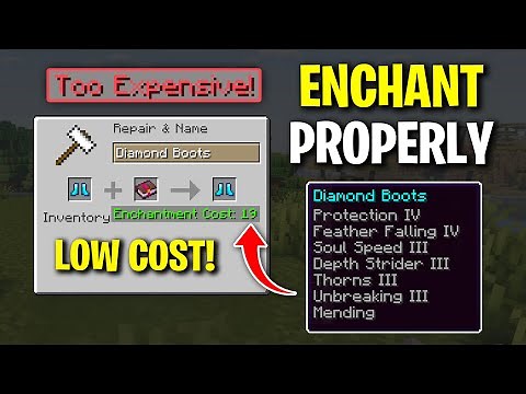 FIX Too Expensive & ENCHANT CHEAPEST Guide - Minecraft