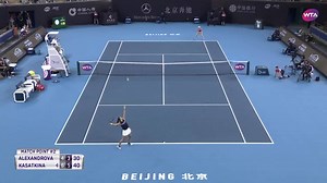 6.2K views · 241 reactions |  Daria Kasatkina takes the win against Alexandrova, 6-4, 6-3, advancing to the quarter finals of the China Open | WTA | Facebook