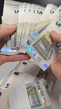 Fresh Banknotes Straight From The Printer 💸 (Unboxing Euro Bills 2500€)