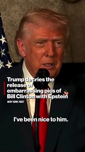 Trump Comments on Clinton and Epstein Photos