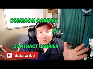 Common carrier vs contract carrier. What's the difference? Which one should I get?