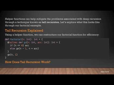 Why Use a Helper Function Inside a Recursive Function?