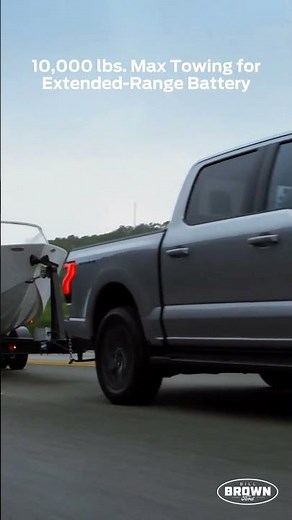 2023 Ford F-150 Lightning Towing with Max Trailer Tow Package | Bill Brown Ford #shorts