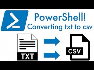 PowerShell! Converting Text Files to csv