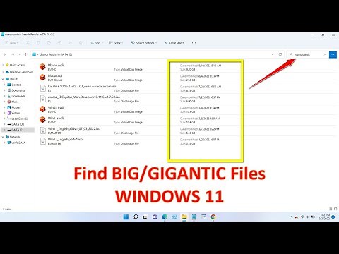 Find Large Files on Windows 11
