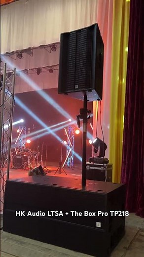 HK Audio LTSA + The Box Pro TP218 sound testing