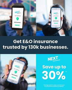 Protect your business with Errors and Omissions Insurance. No paperwork, endless waiting, or dialing required. Get E&O insurance online today. | Next Insurance
