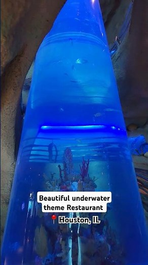 Beautiful underwater theme restaurant at the Downtown Aquarium in Houston, TX #travelblogger