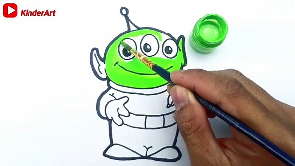 How to Draw a Cute Alien 👽 Easy Drawing for Kids | Fun Cartoon Drawing for Kids