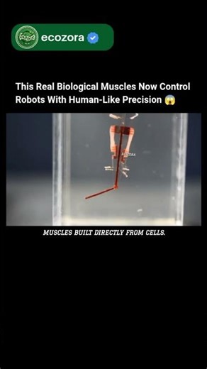 Living Muscle Robots Are Finally Here And Moving 🤖💪 #robotics #science #future #biotech #science