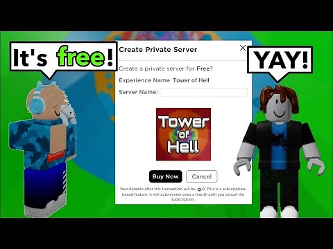 Free TOH (Tower of Hell) Private Server (2024)