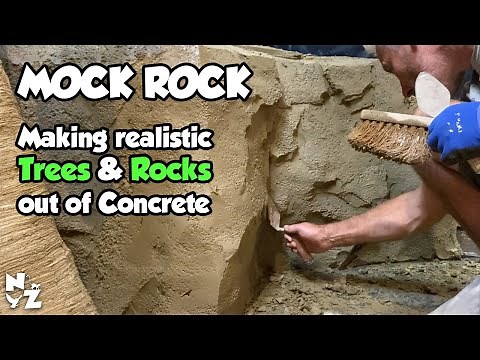 Making a Fake Tree out of Concrete - Mock Artificial Rock