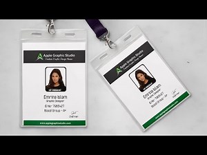 How to design an ID card | Print Design | Photoshop Tutorial