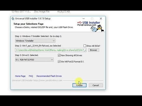 How to make Bootable USB for WIndows 7/8/8.1/10 - Universal USB Installer