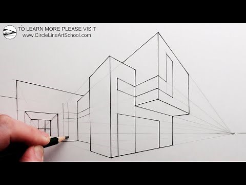 How to Draw a Building using Two-Point Perspective: Narrated Tutorial for Beginners