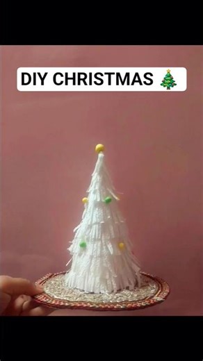DIY Christmas tree🎄 with tissue paper#diy​