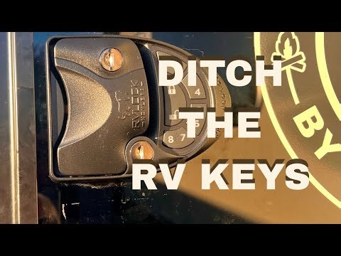 We Went Keyless | RVLock Install on a Glass RV Door