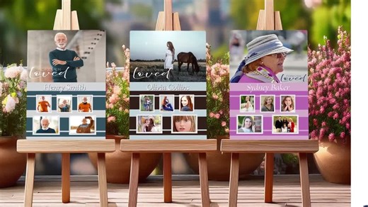 Custom Funeral Welcome Sign, Floral Memorial Poster (digital Download) Tribute in Loving Memory Board - Etsy