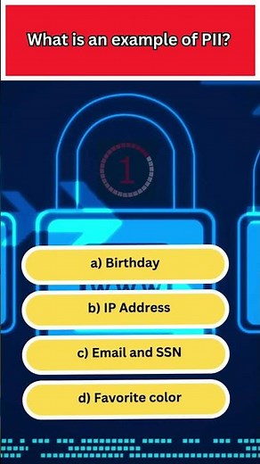 What is an example of PII(Personally Identifiable Information )?