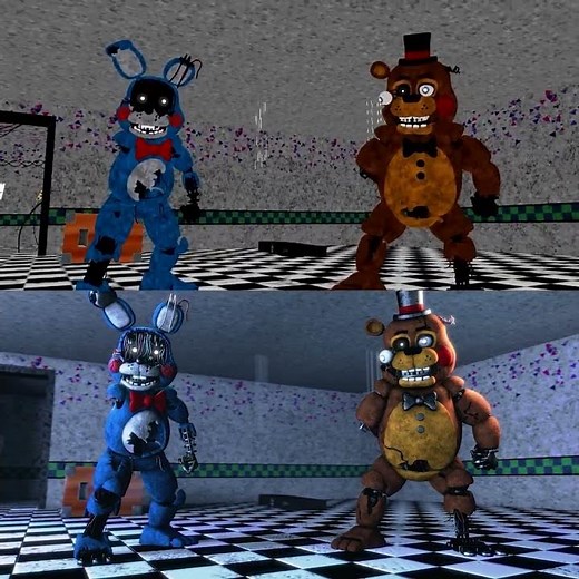 Toys destroy Monty BTS (FNAF Fight Animation)
