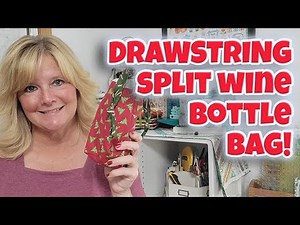 Easy Drawstring Wine Bag Tutorial | Fast Holiday Gift!